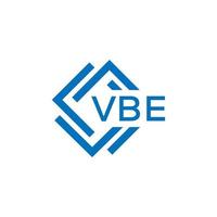 vbe tecnologia lettera logo design su bianca sfondo. vbe creativo iniziali tecnologia lettera logo concetto. vbe tecnologia lettera design. vettore