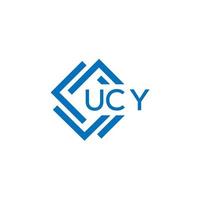 ucy tecnologia lettera logo design su bianca sfondo. ucy creativo iniziali tecnologia lettera logo concetto. ucy tecnologia lettera design. vettore