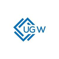 ugw tecnologia lettera logo design su bianca sfondo. ugw creativo iniziali tecnologia lettera logo concetto. ugw tecnologia lettera design. vettore