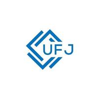 ufj tecnologia lettera logo design su bianca sfondo. ufj creativo iniziali tecnologia lettera logo concetto. ufj tecnologia lettera design. vettore