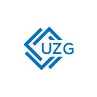 uzg tecnologia lettera logo design su bianca sfondo. uzg creativo iniziali tecnologia lettera logo concetto. uzg tecnologia lettera design. vettore