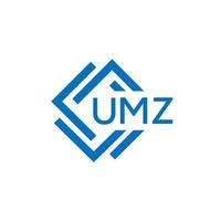 umz tecnologia lettera logo design su bianca sfondo. umz creativo iniziali tecnologia lettera logo concetto. umz tecnologia lettera design. vettore