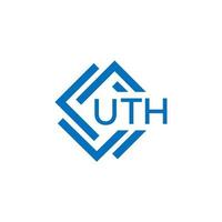 uth tecnologia lettera logo design su bianca sfondo. uth creativo iniziali tecnologia lettera logo concetto. uth tecnologia lettera design. vettore