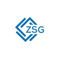 zsg tecnologia lettera logo design su bianca sfondo. zsg creativo iniziali tecnologia lettera logo concetto. zsg tecnologia lettera design. vettore