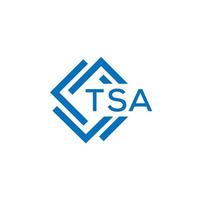 tsa tecnologia lettera logo design su bianca sfondo. tsa creativo iniziali tecnologia lettera logo concetto. tsa tecnologia lettera design. vettore