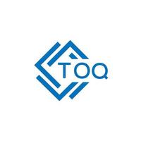 toq tecnologia lettera logo design su bianca sfondo. toq creativo iniziali tecnologia lettera logo concetto. toq tecnologia lettera design. vettore