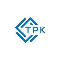 tpk tecnologia lettera logo design su bianca sfondo. tpk creativo iniziali tecnologia lettera logo concetto. tpk tecnologia lettera design. vettore