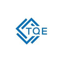 tqe tecnologia lettera logo design su bianca sfondo. tqe creativo iniziali tecnologia lettera logo concetto. tqe tecnologia lettera design. vettore