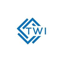 twi tecnologia lettera logo design su bianca sfondo. twi creativo iniziali tecnologia lettera logo concetto. twi tecnologia lettera design. vettore