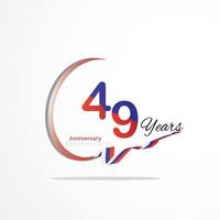 logotipo celebrazione anniversario di colore verde e rosso. settantotto anni compleanno logo su sfondo bianco. vettore