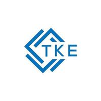 tke tecnologia lettera logo design su bianca sfondo. tke creativo iniziali tecnologia lettera logo concetto. tke tecnologia lettera design. vettore