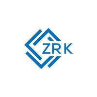 zrk tecnologia lettera logo design su bianca sfondo. zrk creativo iniziali tecnologia lettera logo concetto. zrk Tech vettore