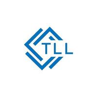 tll tecnologia lettera logo design su bianca sfondo. tll creativo iniziali tecnologia lettera logo concetto. tll tecnologia lettera design. vettore