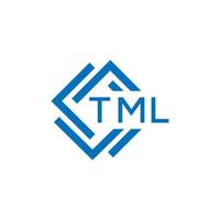 tml tecnologia lettera logo design su bianca sfondo. tml creativo iniziali tecnologia lettera logo concetto. tml tecnologia lettera design. vettore