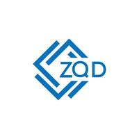 zqd tecnologia lettera logo design su bianca sfondo. zqd creativo iniziali tecnologia lettera logo concetto. zqd tecnologia lettera design. vettore