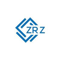 zrz tecnologia lettera logo design su bianca sfondo. zrz creativo iniziali tecnologia lettera logo concetto. zrz tecnologia lettera design. vettore