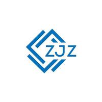 zjz tecnologia lettera logo design su bianca sfondo. zjz creativo iniziali tecnologia lettera logo concetto. zjz tecnologia lettera design. vettore