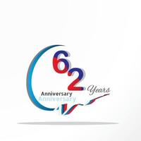 logotipo celebrazione anniversario di colore verde e rosso. settantotto anni compleanno logo su sfondo bianco. vettore