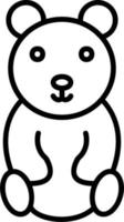 orsacchiotto orso vettore icona