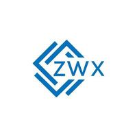 zwx tecnologia lettera logo design su bianca sfondo. zwx creativo iniziali tecnologia lettera logo concetto. zwx tecnologia lettera design. vettore