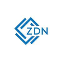 zdn tecnologia lettera logo design su bianca sfondo. zdn creativo iniziali tecnologia lettera logo concetto. zdn tecnologia lettera design. vettore