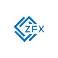 zfx tecnologia lettera logo design su bianca sfondo. zfx creativo iniziali tecnologia lettera logo concetto. zfx tecnologia lettera design. vettore