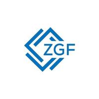 zgf tecnologia lettera logo design su bianca sfondo. zgf creativo iniziali tecnologia lettera logo concetto. zgf tecnologia lettera design. vettore