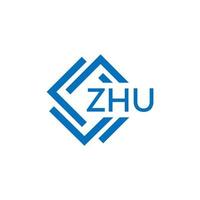 zhu tecnologia lettera logo design su bianca sfondo. zhu creativo iniziali tecnologia lettera logo concetto. zhu tecnologia lettera design. vettore