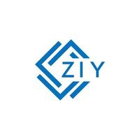 ziy tecnologia lettera logo design su bianca sfondo. ziy creativo iniziali tecnologia lettera logo concetto. ziy tecnologia lettera design. vettore