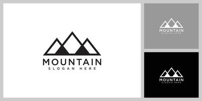 modello di progettazione vettoriale logo montagna