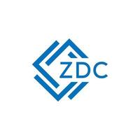 zdc tecnologia lettera logo design su bianca sfondo. zdc creativo iniziali tecnologia lettera logo concetto. zdc tecnologia lettera design. vettore