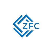 zfc tecnologia lettera logo design su bianca sfondo. zfc creativo iniziali tecnologia lettera logo concetto. zfc tecnologia lettera design. vettore