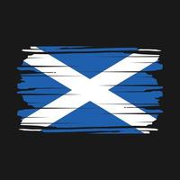 Scozia bandiera spazzola vettore