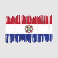 paraguay bandiera spazzola vettore illustrazione
