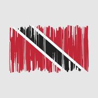 trinidad bandiera spazzola vettore illustrazione