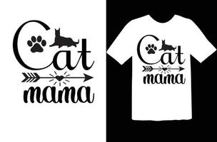 gatto svg t camicia design vettore