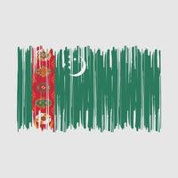 pennello bandiera turkmenistan vettore