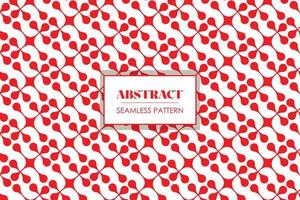 rosso geometrico astratto forme trasparente swatch modello. senza soluzione di continuità ripetere vettore modello con bianca rettangolare forma sfondo