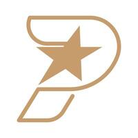 lettera p logo icona design vettore