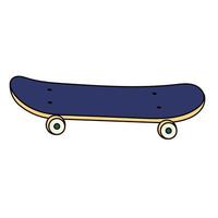 vettore mano disegnato skateboard illustrazione