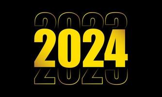 2024 contento nuovo anno sfondo design. vettore