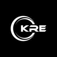 kre lettera logo design nel illustrazione. vettore logo, calligrafia disegni per logo, manifesto, invito, eccetera.