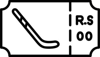 hockey biglietto vettore icona