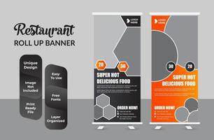 roll up banner design template disegno astratto set vettore