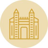 Ishtar cancello vettore icona design