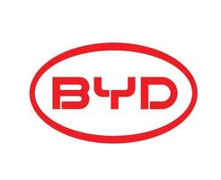 byd marca logo auto simbolo rosso design Cina automobile vettore illustrazione