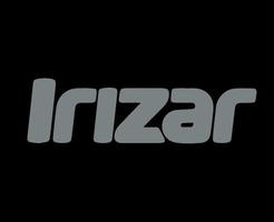 irizar marca logo auto simbolo nome grigio design spagnolo automobile vettore illustrazione con nero sfondo