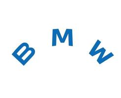BMW marca logo auto simbolo nome blu design Germania automobile vettore illustrazione con bianca sfondo