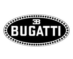 bugatti marca logo simbolo nero design francese macchine automobile vettore illustrazione con bianca sfondo
