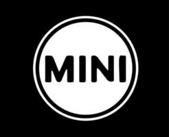 mini logo marca simbolo nome bianca design Tedesco auto automobile vettore illustrazione con nero sfondo